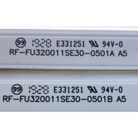 KIT DE LED'S PARA TV TOSHIBA ( 2 PZ ) / NUMERO DE PARTE RF-FU320011SE30-0501B A5 / 7836-568011-02800011 / 2E210H4 000 970286 R9720 G138F 1 / PANEL K320WD86 / MODELO 32L310U20